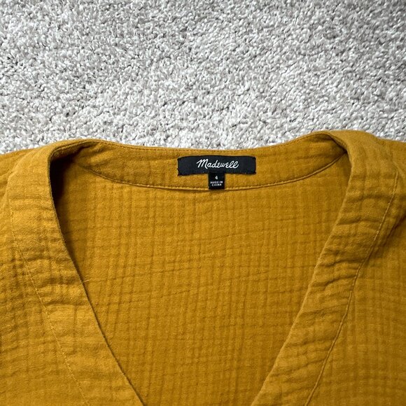 Madewell Lightspun Colette Dress Womens 4 Mini Babydoll Pockets Boho Tiered - Picture 4 of 8